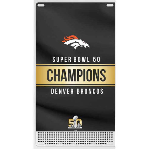 NFL Denver Broncos Super Bowl 50 Champions Black Xbox Series S Console Skin